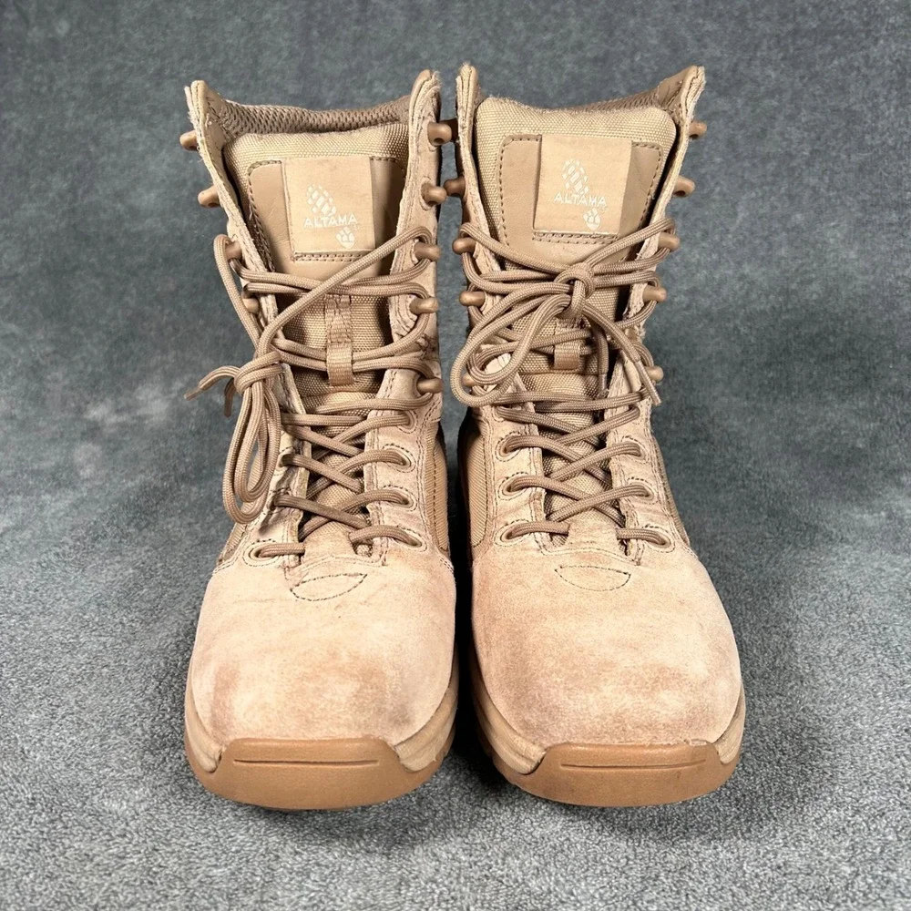 Altama Tactical Combat Boots Coyote Tan Suede Lace Up Mens 6.5 3658R